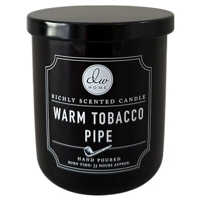 DW Home WARM TOBACCO PIPE Candle 33 hrs burn time aprox