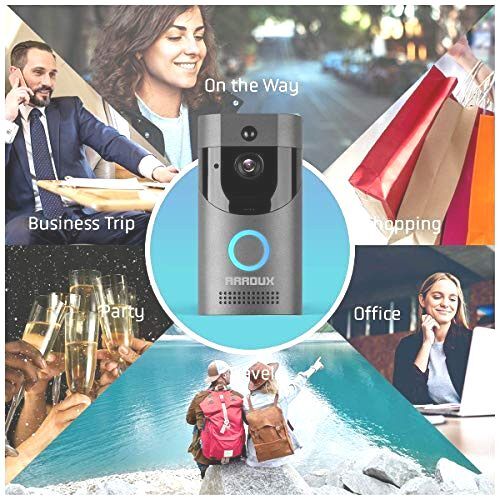 Video Doorbell,Arroux Wireless Smart WiFi Video Doorbell 720P | HD WiFi Doorbell - Picture 4 of 7