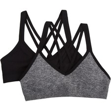 28-30-32 Girls Seamless Set of Two Fruit of the Loom Everyday Bras