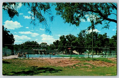 Postcard Municipal Swimming Pool - Bollinger Texas