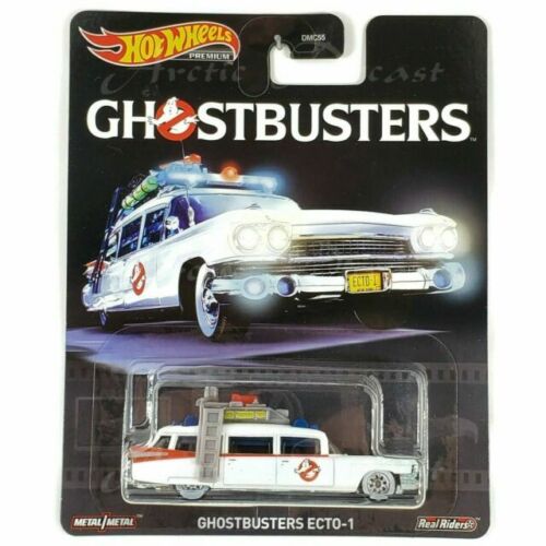 Hot Wheels Premium 1:64 Ghostbusters ECTO-1 Real Riders Vehicle