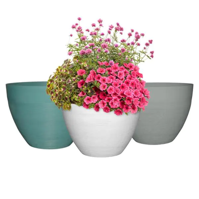 Decatur 22 In. Blanc De Blanc Resin Planter Pot | eBay