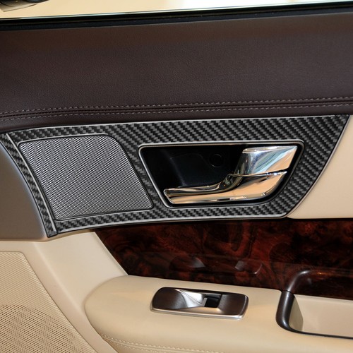Juego de manijas de puerta de fibra de carbono real para Jaguar XF 2008-2011 6X - Imagen 13 de 13
