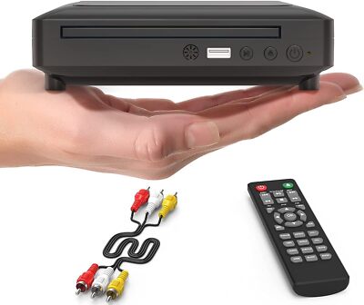 Ceihoit Mini DVD Player für TV HDMI/AV Ausgang Kabel HD 1080P Upscaling USB