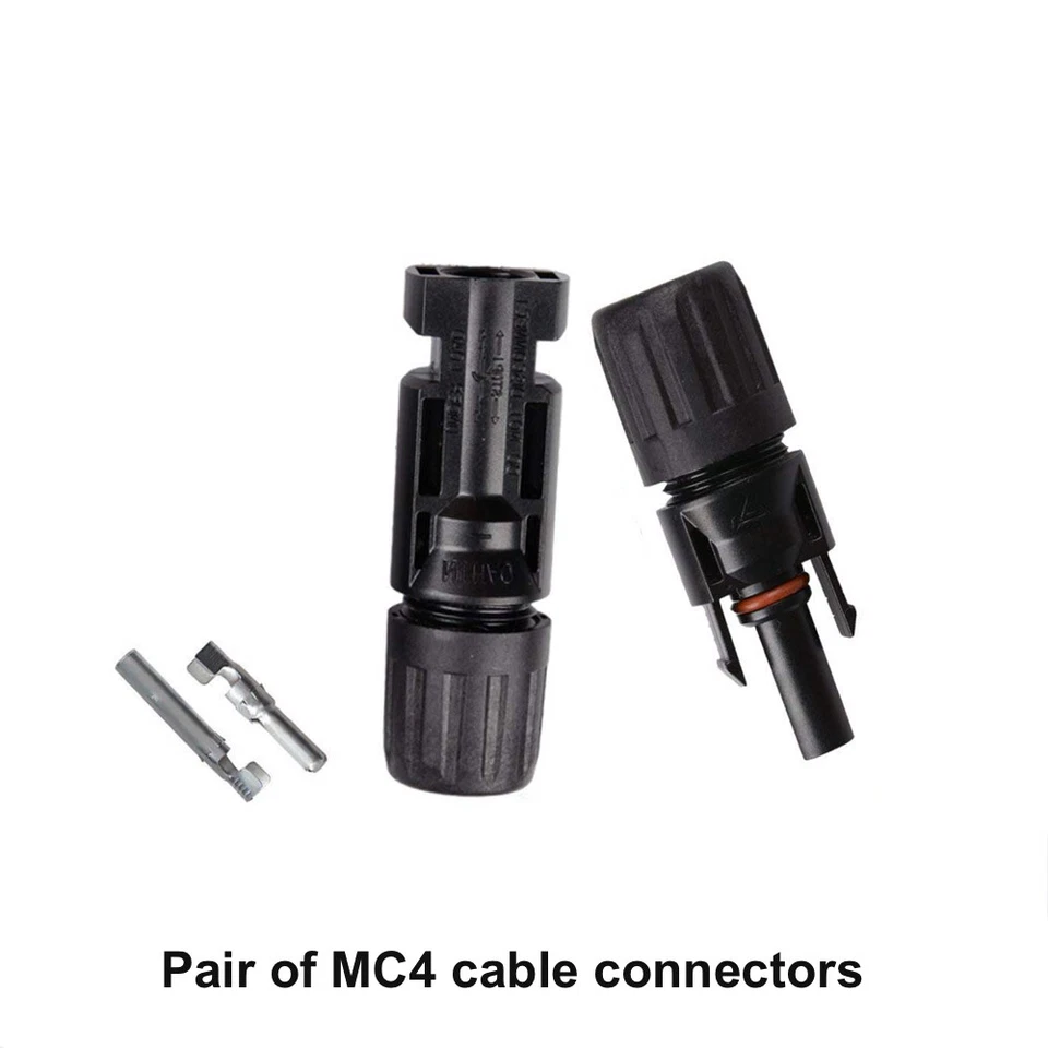 Cable fotovoltaico de panel solar clasificación CC 4 mm² y 6 mm² + conector MC4 cable crimpado rojo/negro - Imagen 3 de 4