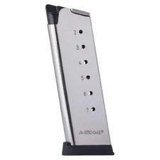 Mec-Gar 1911 Officers 7 Round .45 ACP Nickel Finish * MGCO4507NPF