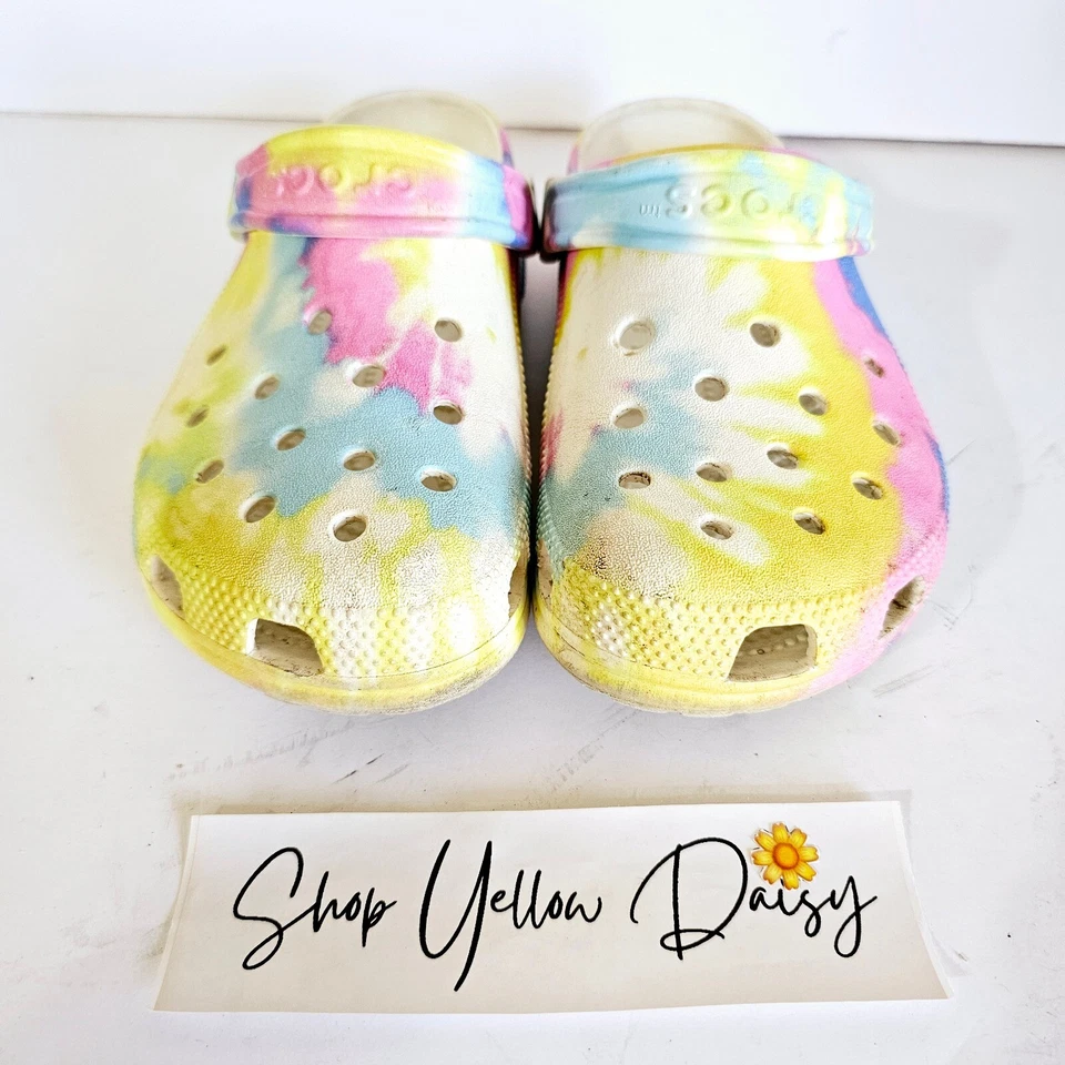 Crocs Classic Tie Dye Feminino Tamanho 6 - Sh410.1 - Imagem 2 de 4