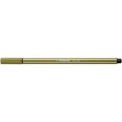 STABILO Fasermaler Pen 68, Strichstärke: 1,0 mm, schlammgrün
