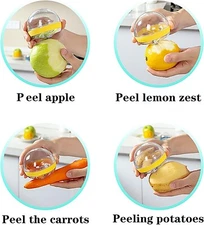 SOLO Mini Veggie and Fruits peeler with Container