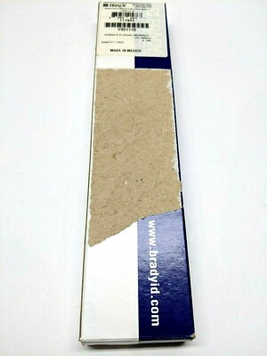Brady WM-21-PK Vinyl Cloth Wire Marker LOT OF 20 Sheets