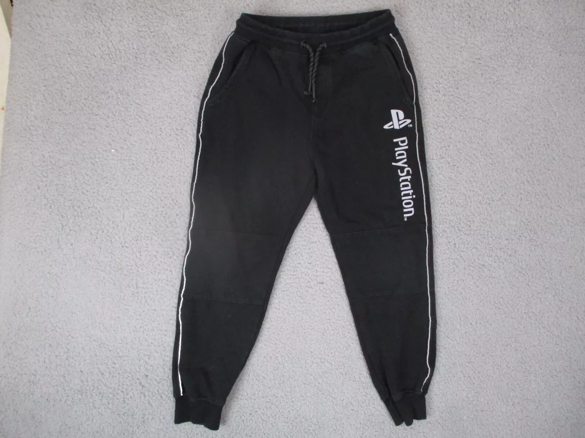 Zara Playstation Pants Youth 9 Black Jogger Comfort Drawstring