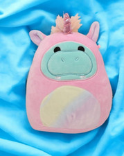 Disfraz de Squishmallow Hank el Hipopótamo en Unicornio Rosa 8" Peluche Ultrasuave