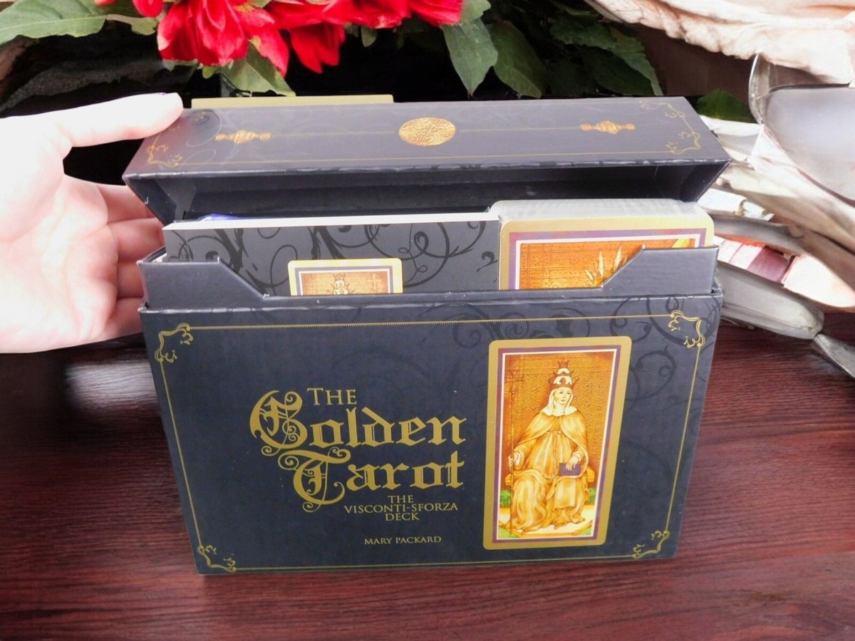 The Golden Tarot: Visconti-Sforza Deck by Mary Packard, New in Box