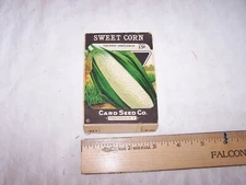 Vintage CARD SEED COMPANY Sweet Corn Seed Box FREDONIA NEW YORK - NY