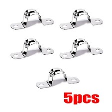 5x 20mm U Strap Pipe Clamp Stainless Steel Wall Clip Gas Water Hose Mounting M20