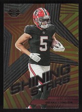 2023 Panini Illusions #7 Drake London Shining Stars Gold Card TCCCX