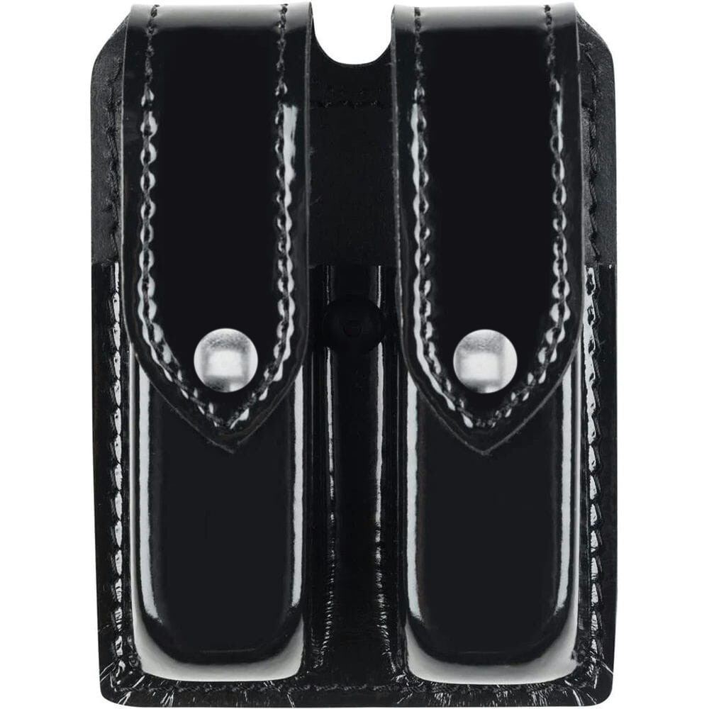 Safariland 77 Double Mag Pouch Chrome Snap Size 8 For Sig P228 Hi-Gloss 1102072-image