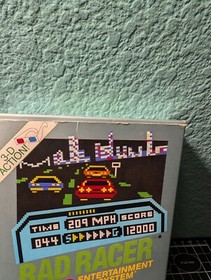 Rad Racer (Nintendo Entertainment System) NES Cartridge, Sleeve, Manual, Box