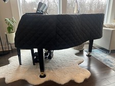 New Piano Cover for Kawai GM10 Quilted Black Nylon with Side Splits