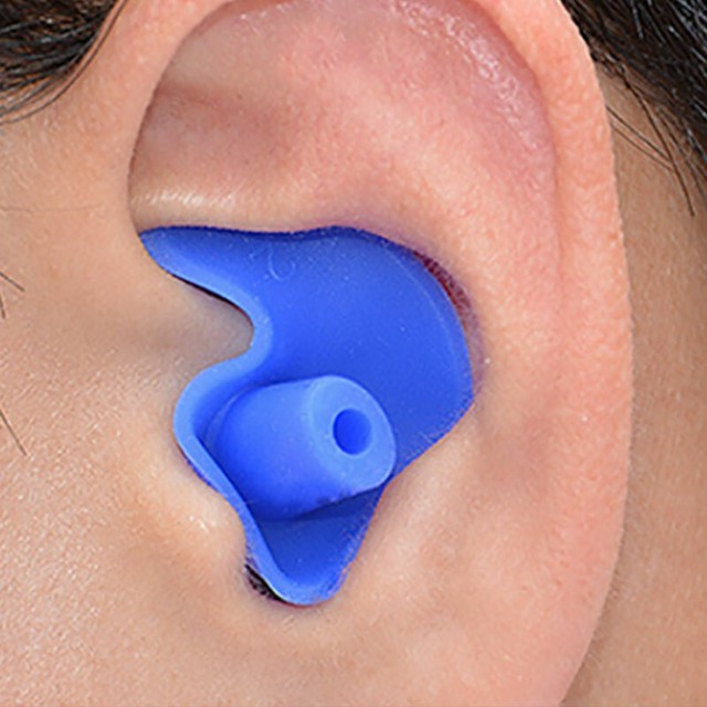 2PC Silicone Ear Plugs Ear Muffs Snore Swim Diving Swimming Earplugs