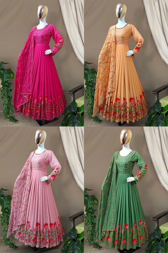 Anarkali Dress Bollywood Long Gown 