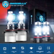 Combo H135202 Led Headlight Conversion Kit High Low Beam Fog Light 6000k White