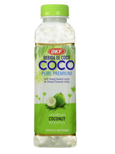 OKF Premium Coconut Drink with Jelly 16.9 oz - 10 Pack Bulk Natural Coco Juice