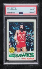1977-78 Topps White Back Lou Hudson #85 PSA 8 HOF 0e1c
