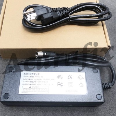 5-Pin Universal AC Adapter Charger Power Cord (US plug) for SonoSite P09823-06