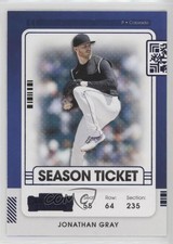 2021 Panini Contenders Season Ticket Blue Jon Gray Jonathan Gray #42 0w29