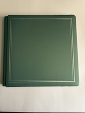 Creative Memories 12x12 Green Metallic Scrapbook Album With 15 pages