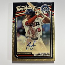 2026 PANINI USA STARS AND STRIPES PRIZM TERMARR JOHNSON 1/1 GOLD VINYL AUTO