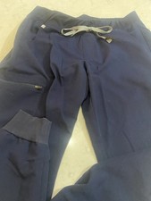 FIGS Technical Collection Zamora Scrub Pants Women's Joggers Blue sz L