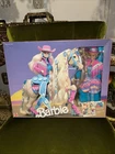 Western Fun Barbie Gift Set Nrfb (1990)  W/Sun Runner Horse   Mattel Vintage
