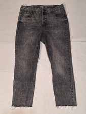 Old Navy Women  s Rockstar Super Skinny High Rise Jeans Size 8 Stretch Black Gray