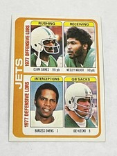 Click to enlarge Clark Gaines / Wesley Walker / Burgess Owens / Joe Klecko