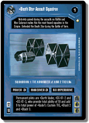 Star Wars CCG Death Star Assault Squadron Near-Mint/NM - Special Edition 1998