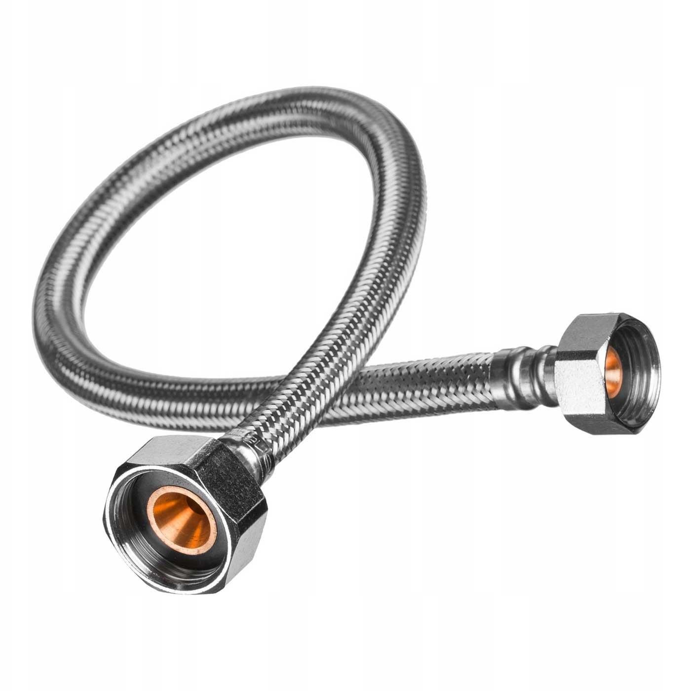 1/2 x 1/2 Inch Flexible Pipe Water Tap Connector Tail Hose Pipe 30-60cm