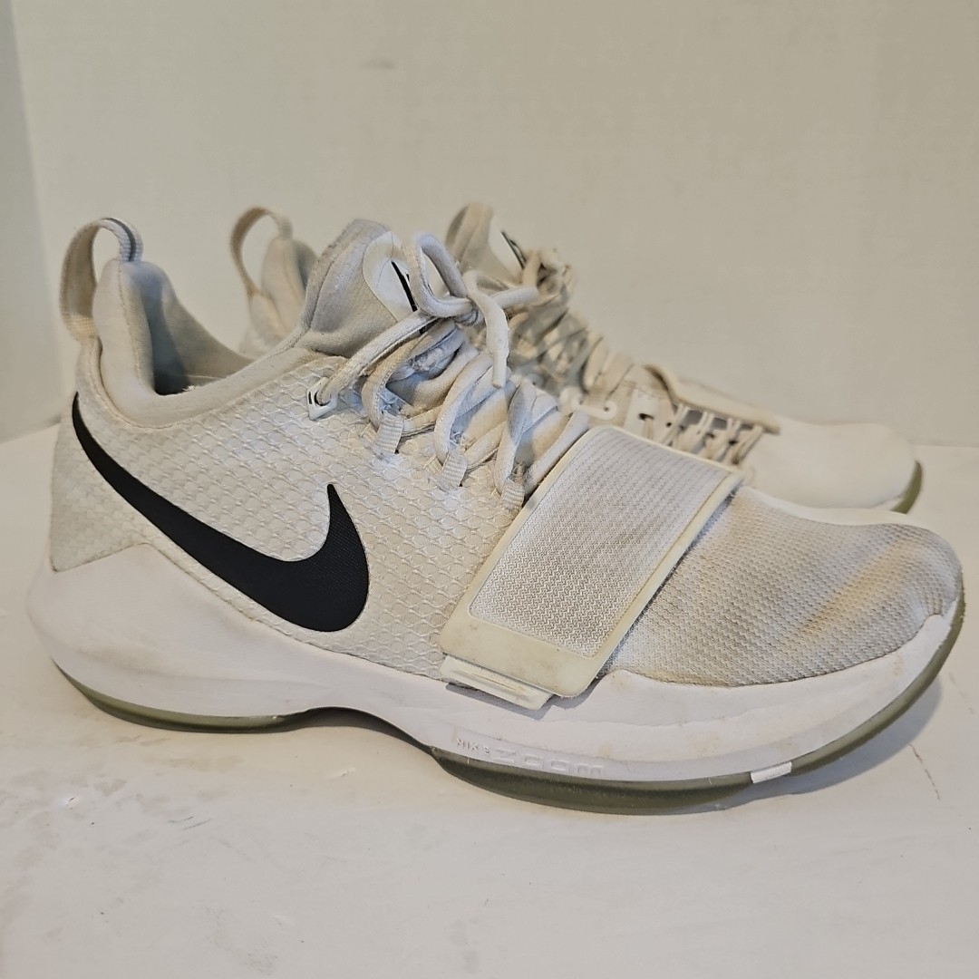Nike Mens PG 1 878627-100 Black White Lace Up Sneaker Shoes 