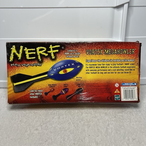 2003 HASBRO NERF PLAY YOUR GAME VORTEX MEGA HOWLER FLYING FOOTBALL NEW - Picture 8 of 11