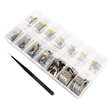 425 Pcs E-Clips Circlip Retaining Rings Assortment Set  External Retaining Rings
