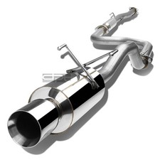 Fit 92-00 Civic 2dr4dr Emejeg 4 Rolled Muffler Tip Racing Catback Exhaust Fit 92-00 Civic 2dr4dr Emejeg 4 Rolled Muffler Tip Racing Catback Exhaust