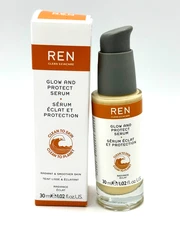 Ren Clean Skincare Glow and Protect Serum ~ 30 ml / 1.02 oz ~ BNIB ~