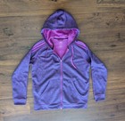 ADIDAS CLIMAWARM Purple Pullover Hoodie Men's XL Athletic Fit (24" pit-pit)