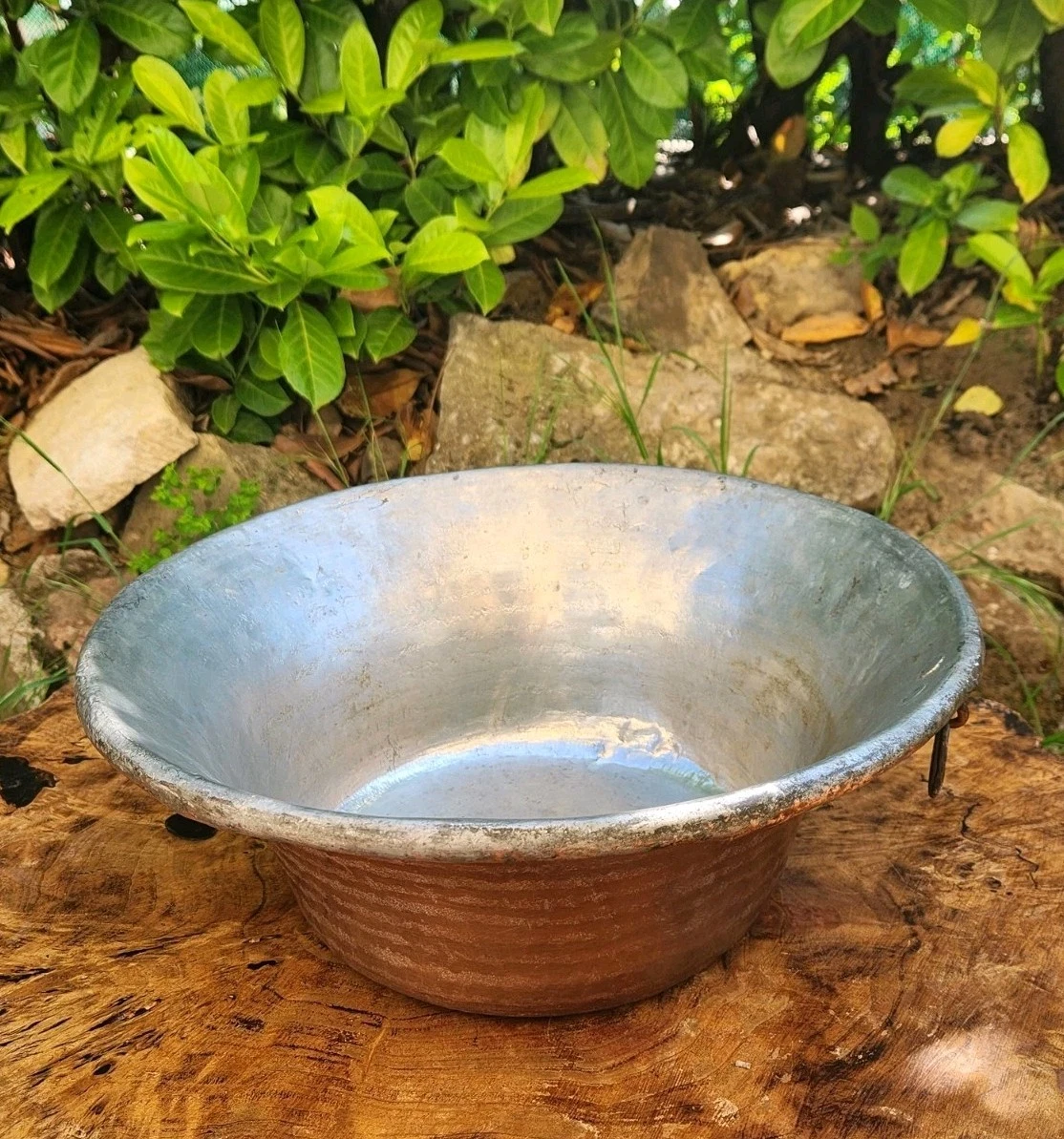 Ancienne Bassine En Cuivre Rouge - Diamètre 36 Cm - Casserole Vintage Tbe - Made In France?