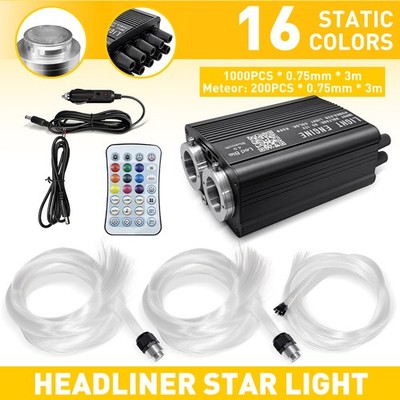 1200X Twinkle Car Home Headliner Starry Light Roof Ceiling Lights Shooting Stars