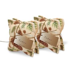 AUCUDA 4 Pack Cedar Sachet Bags for Drawers and Closets, Scented Packets