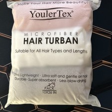 Microfiber Hair Towel, 3 Pack Hair Turbans for Wet Hair, Drying Hair Youler Tex