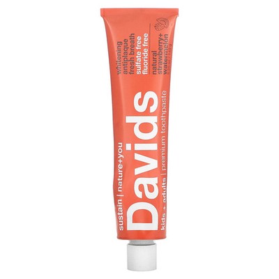 Premium Toothpaste, Kids + Adults, Natural Strawberry + Watermelon, 5.25 oz (149