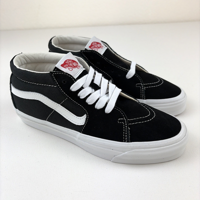 靴 Vans Vault OG Sk8-Mid LX 27cm (US 9.0) Vans Vault Og Sk8-Mid Lx Mens 6 Womens 7.5 Black Canvas and Suede